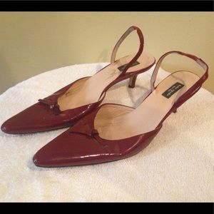 Kate Spade New York Red Patent Leather Bow Heels